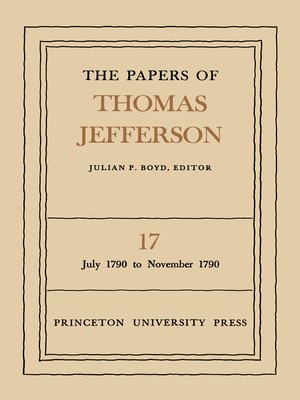 cover image of The Papers of Thomas Jefferson, Volume 17